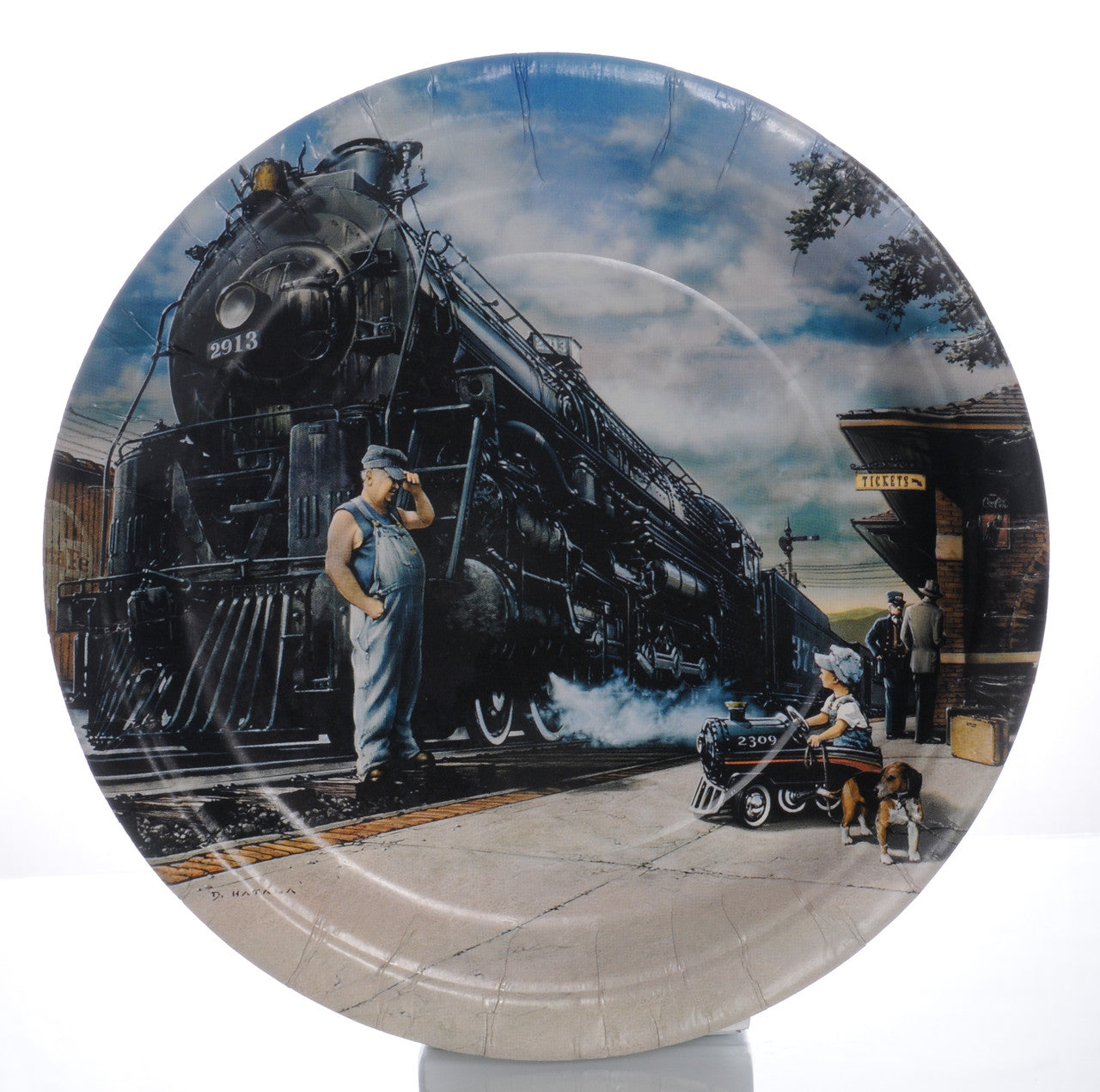 Whistle Stop Train Party Dinner Plates