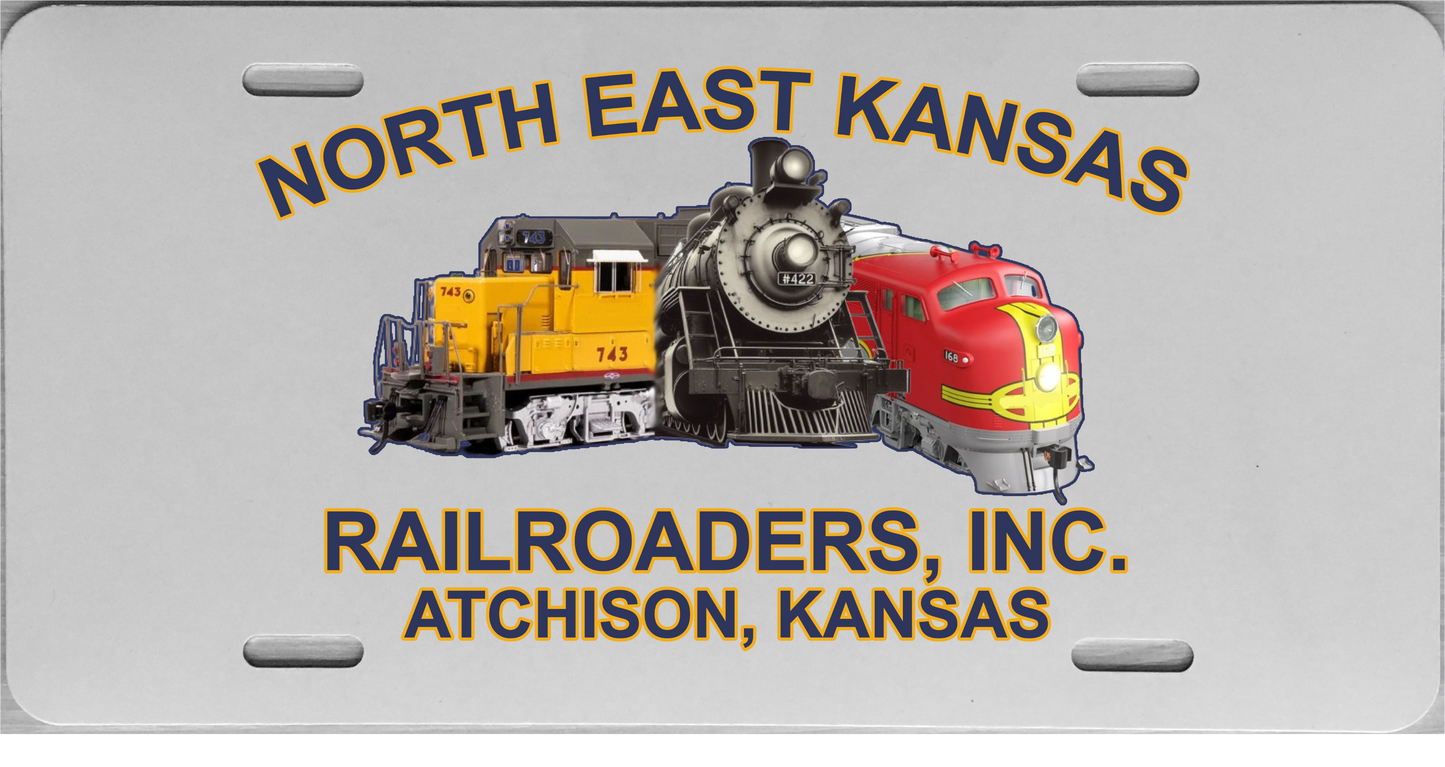 North East Kansas Railroaders License Plate