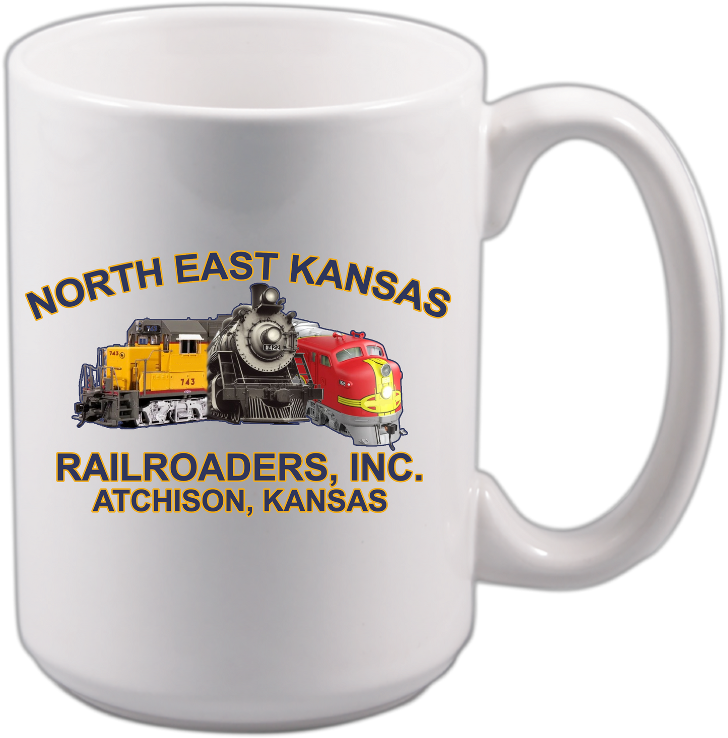 North East Kansas Railroads Ceramic Mug