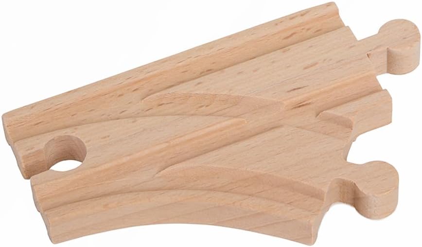 ORBRIUM® Toys 56 Pcs Wooden Train Track Expansion Pack