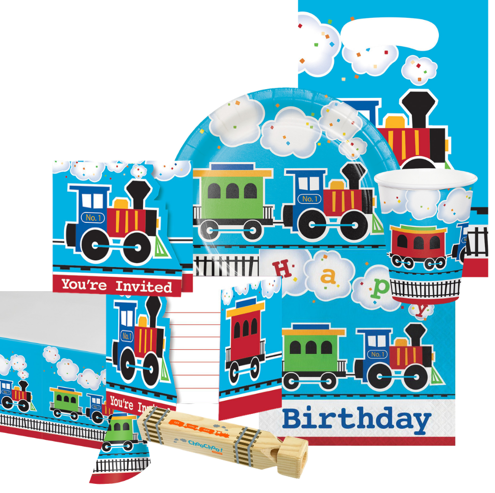 All Aboard Box Car Train Party Bundle