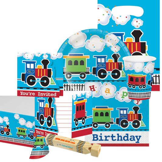 All Aboard Box Car Train Party Bundle