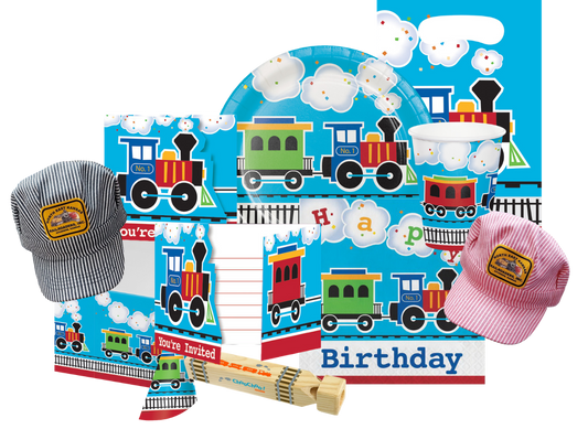 All Aboard Engine Train Party Bundle