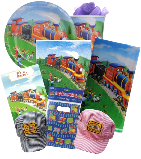 Little Chug Box Car Train Party Bundle