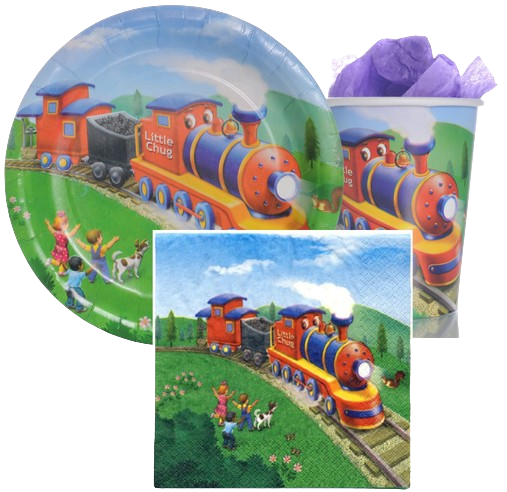 Little Chug Caboose Train Party Bundle