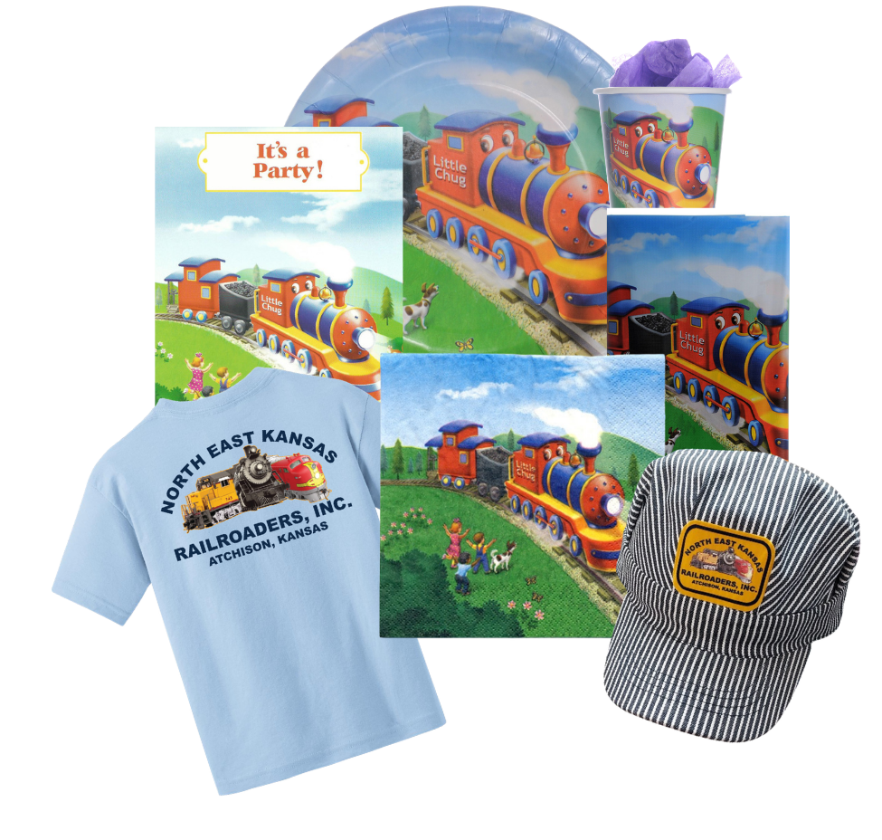 Little Chug Boy Engine Train Party Bundle