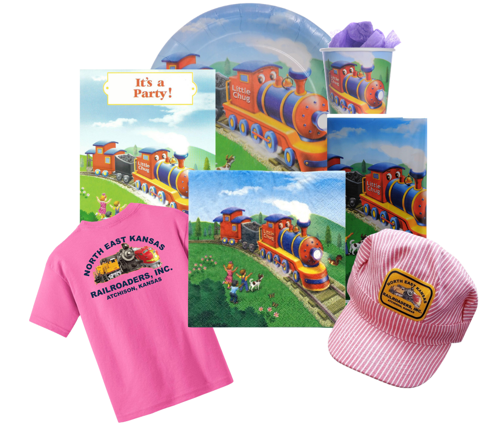 Little Chug Girl Engine Train Party Bundle