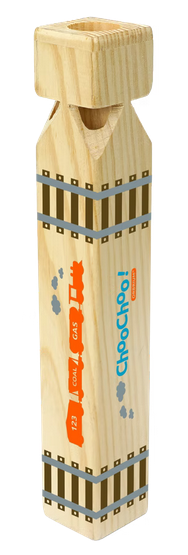 ORBRIUM® Toys Large 4-Tones Wooden Train Whistle