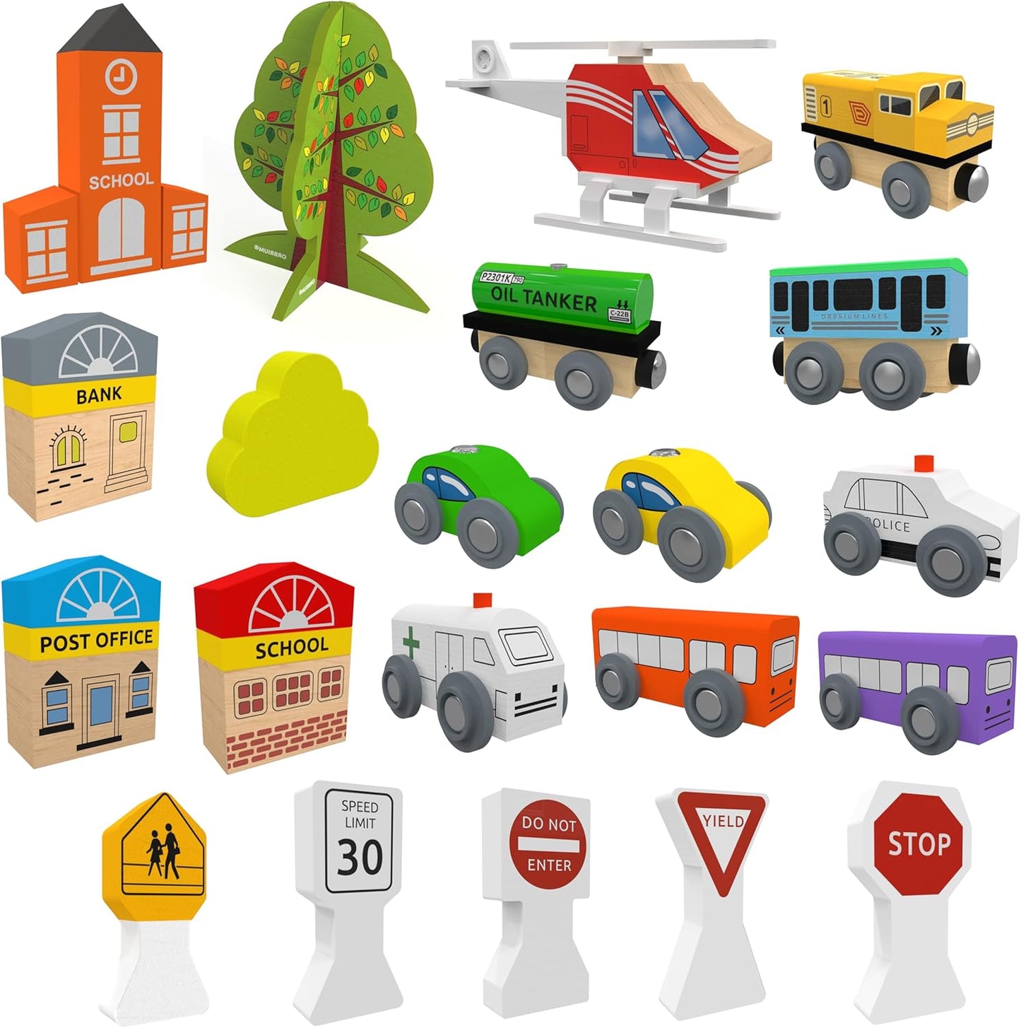 ORBRIUM® Toys 112 Pcs Learn and Play Activity/Train Table