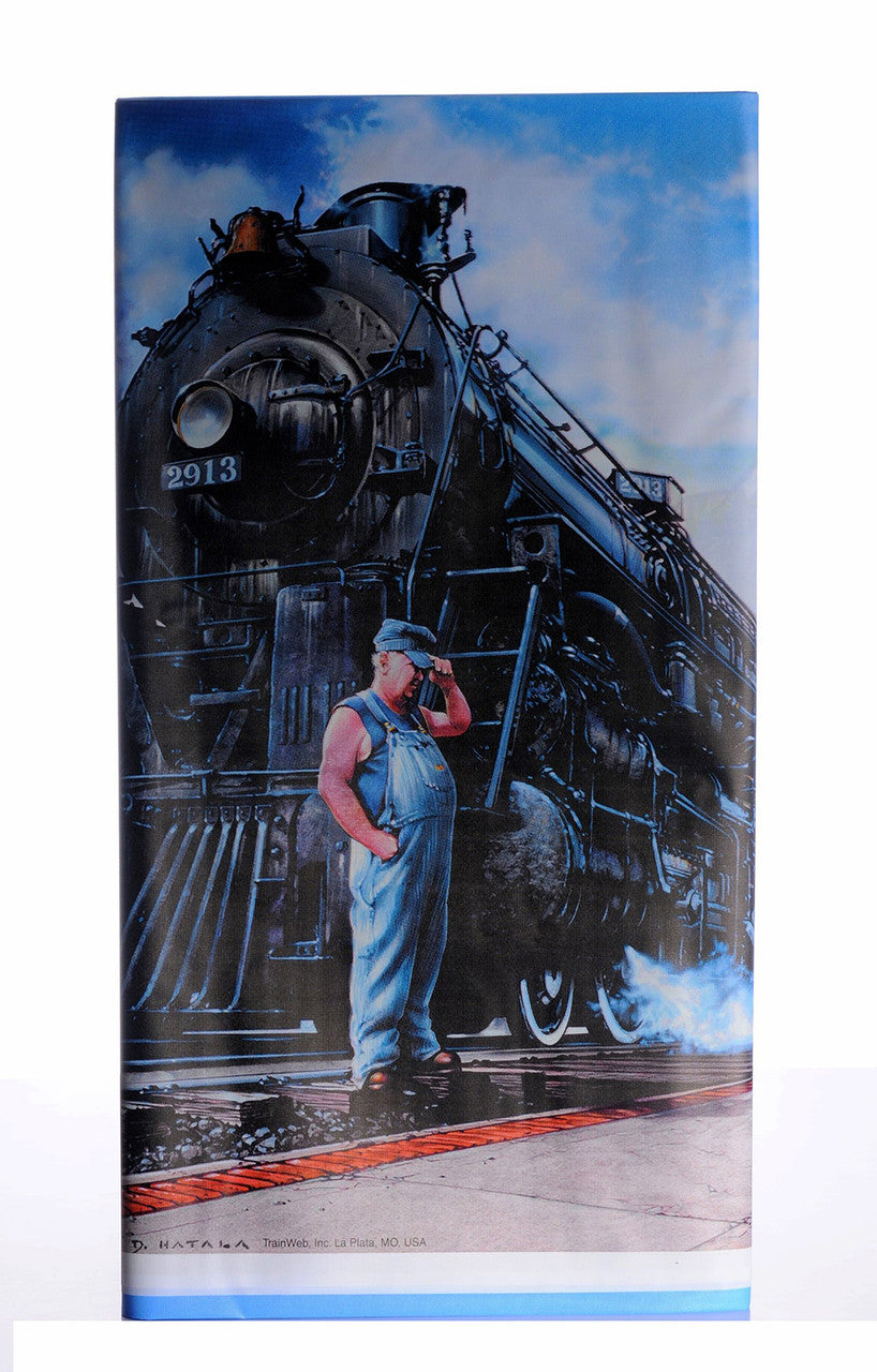 Whistle Stop Train Party Table Cover