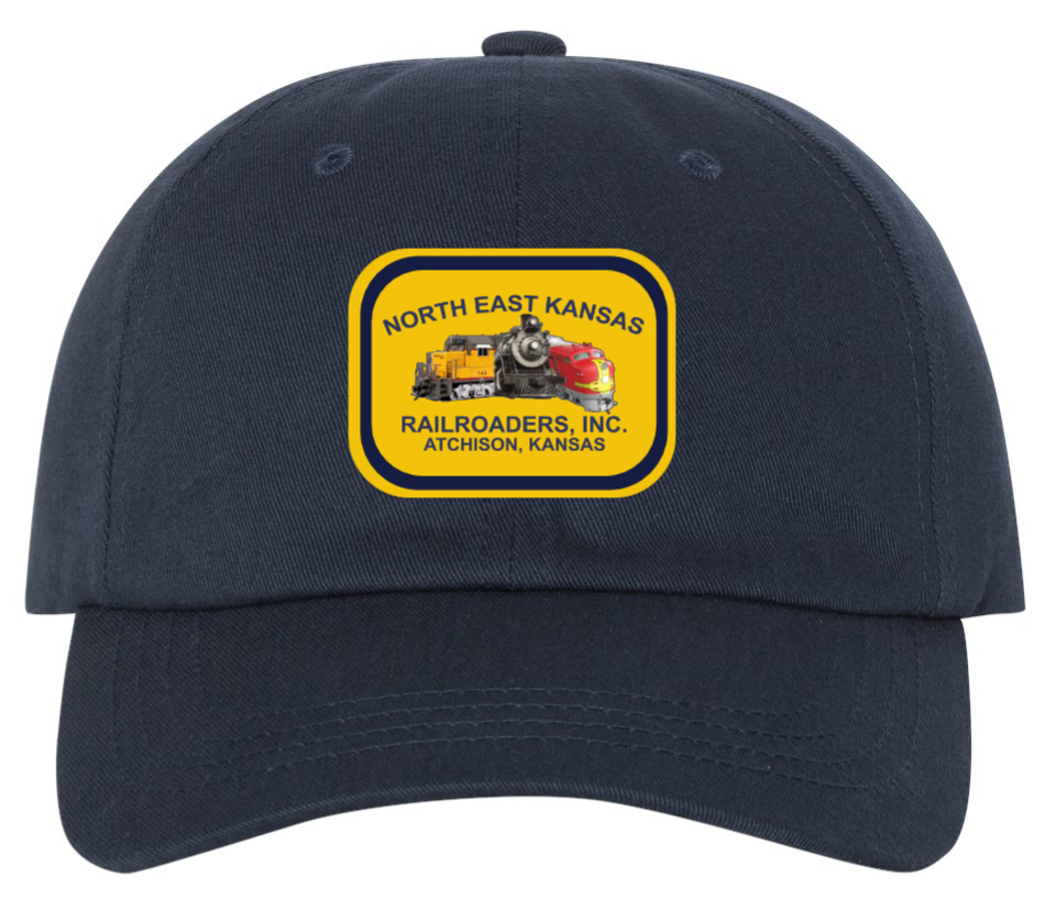 YP Full Snapback Navy Logo Cap