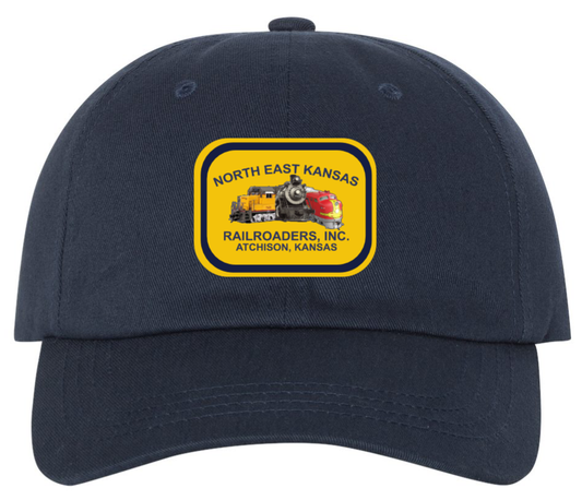 YP Full Snapback Navy Logo Cap