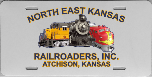 North East Kansas Railroaders License Plate